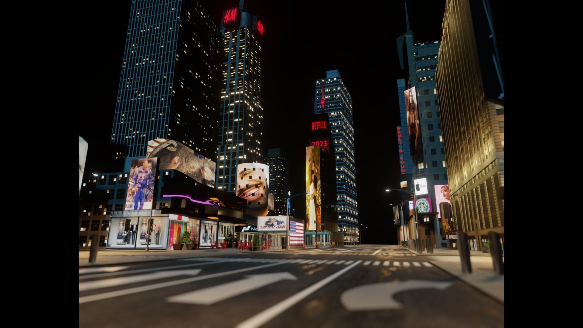 Times Square NYC Broadway New York City America 3D model_14