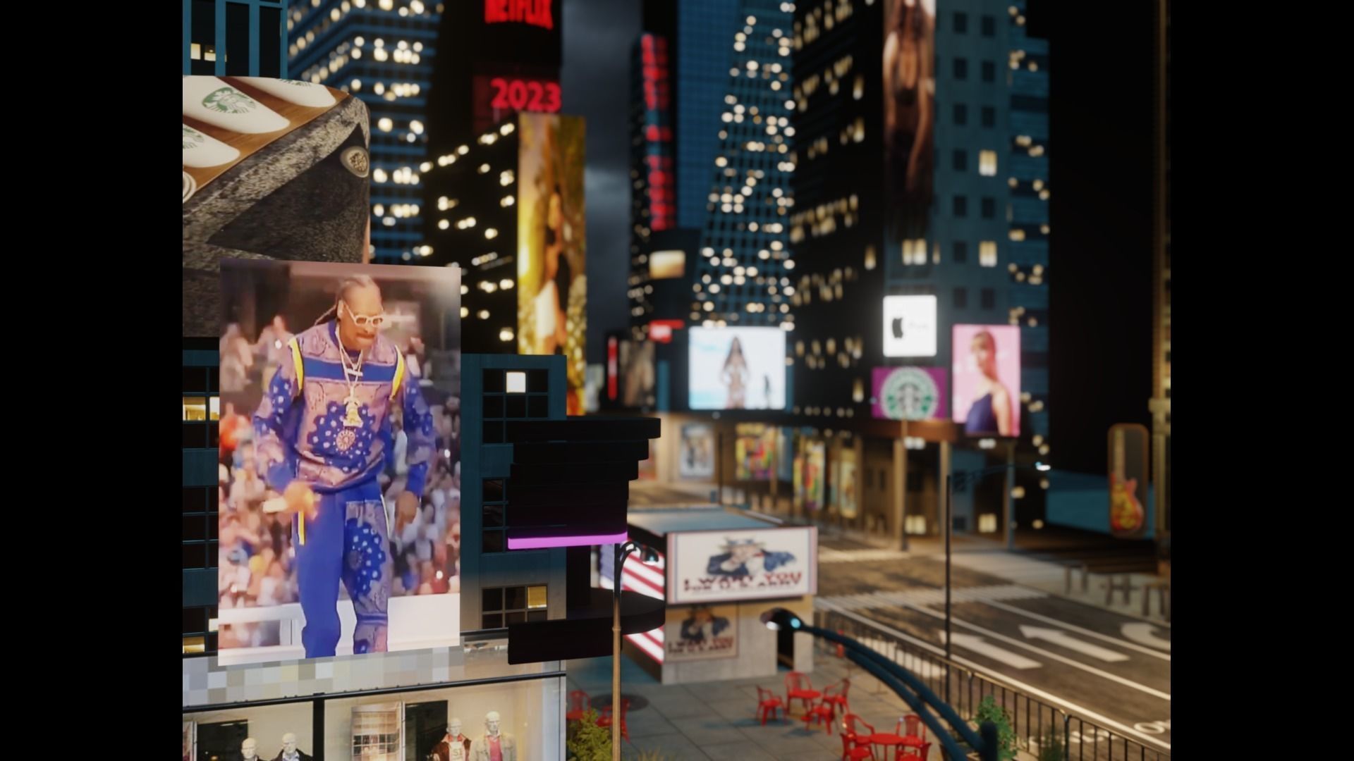 Times Square NYC Broadway New York City America 3D model_42