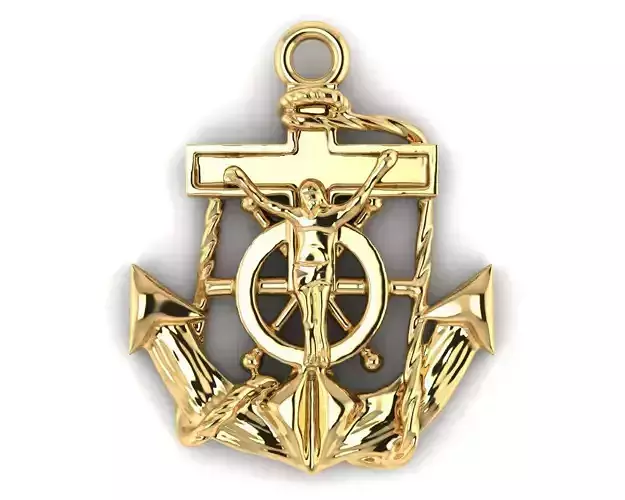 Anchor Pendant 3D print model
