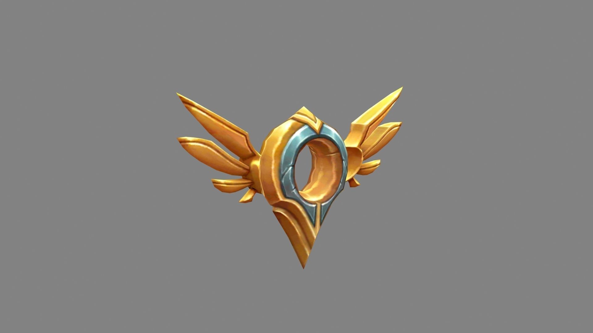 Cartoon coordinate icon - mark Low-poly 3D model_1