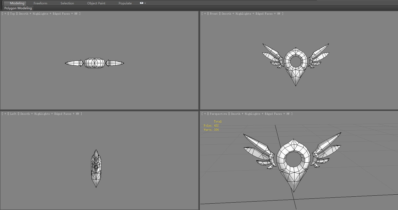 Cartoon coordinate icon - mark Low-poly 3D model_5