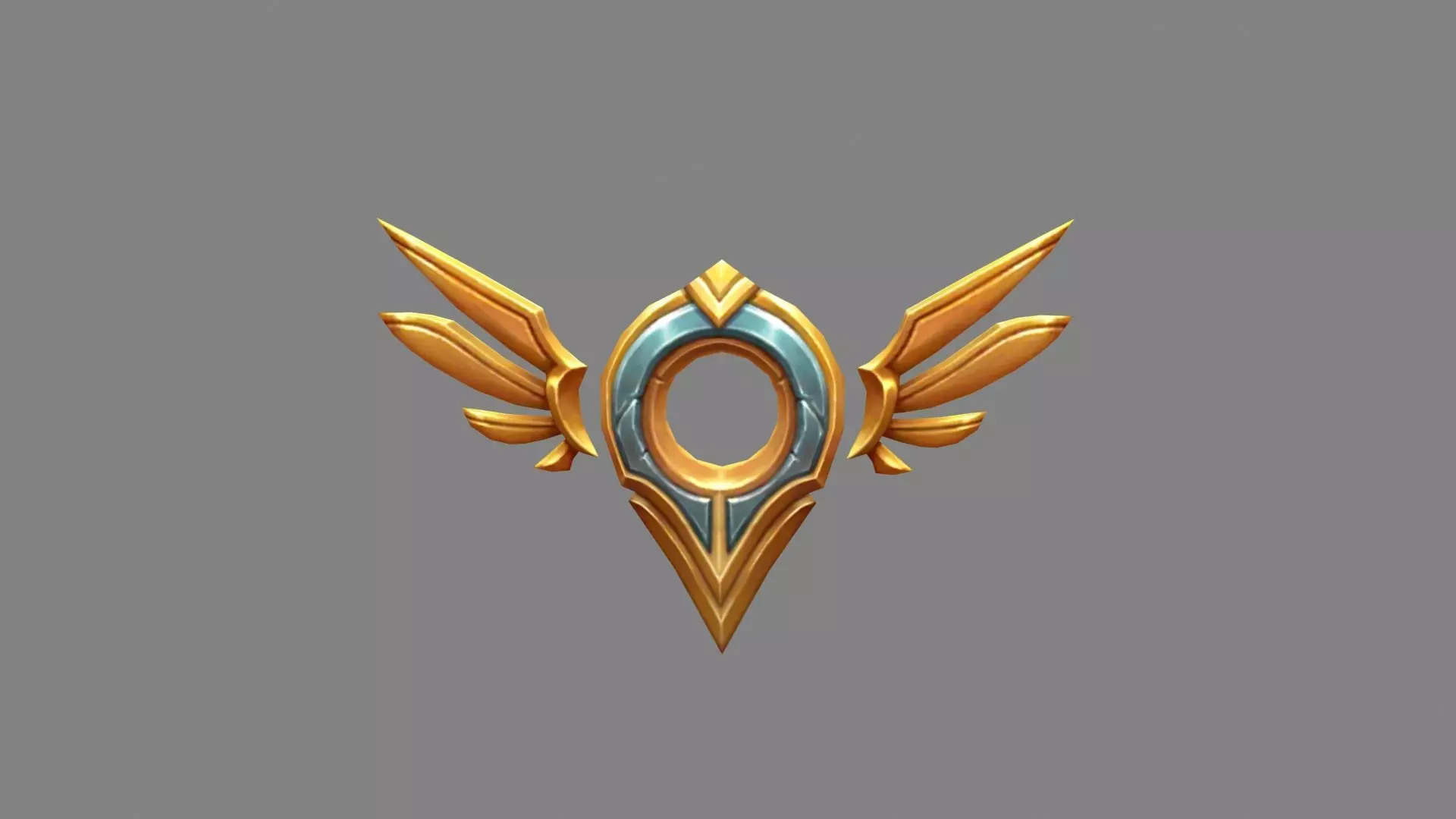 Cartoon coordinate icon - mark Low-poly 3D model_0