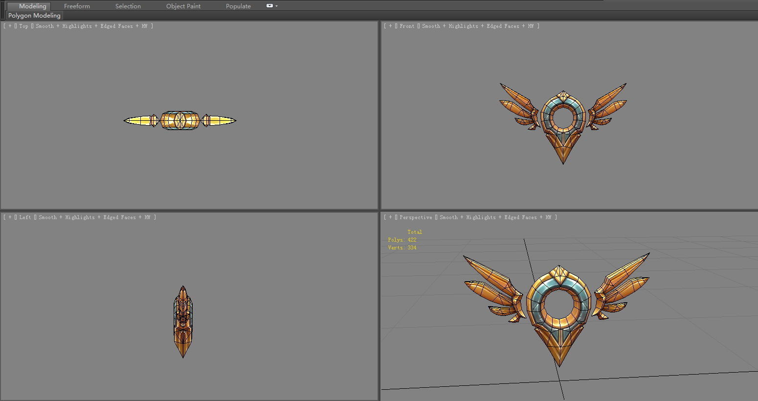 Cartoon coordinate icon - mark Low-poly 3D model_4