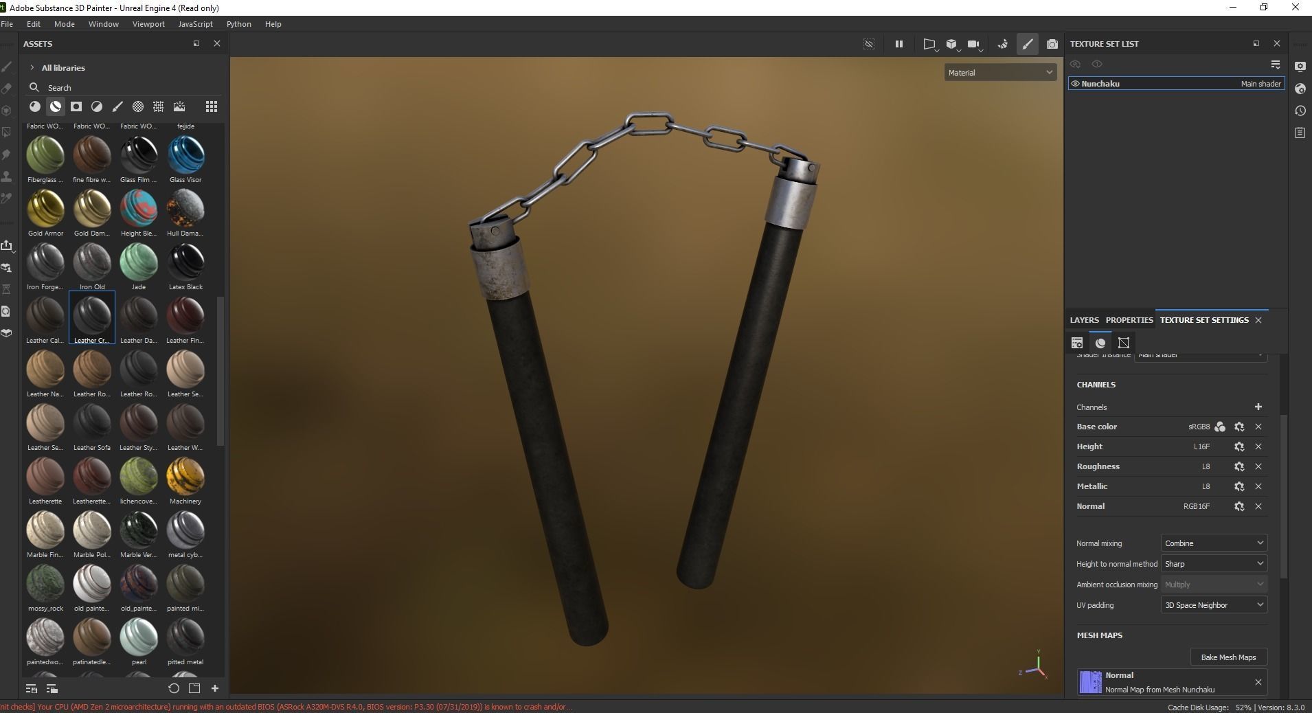 Nunchaku 3D Model Low-poly 3D model_6