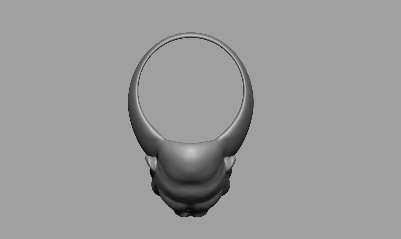 Gorilla Head Ring 3D print model_8