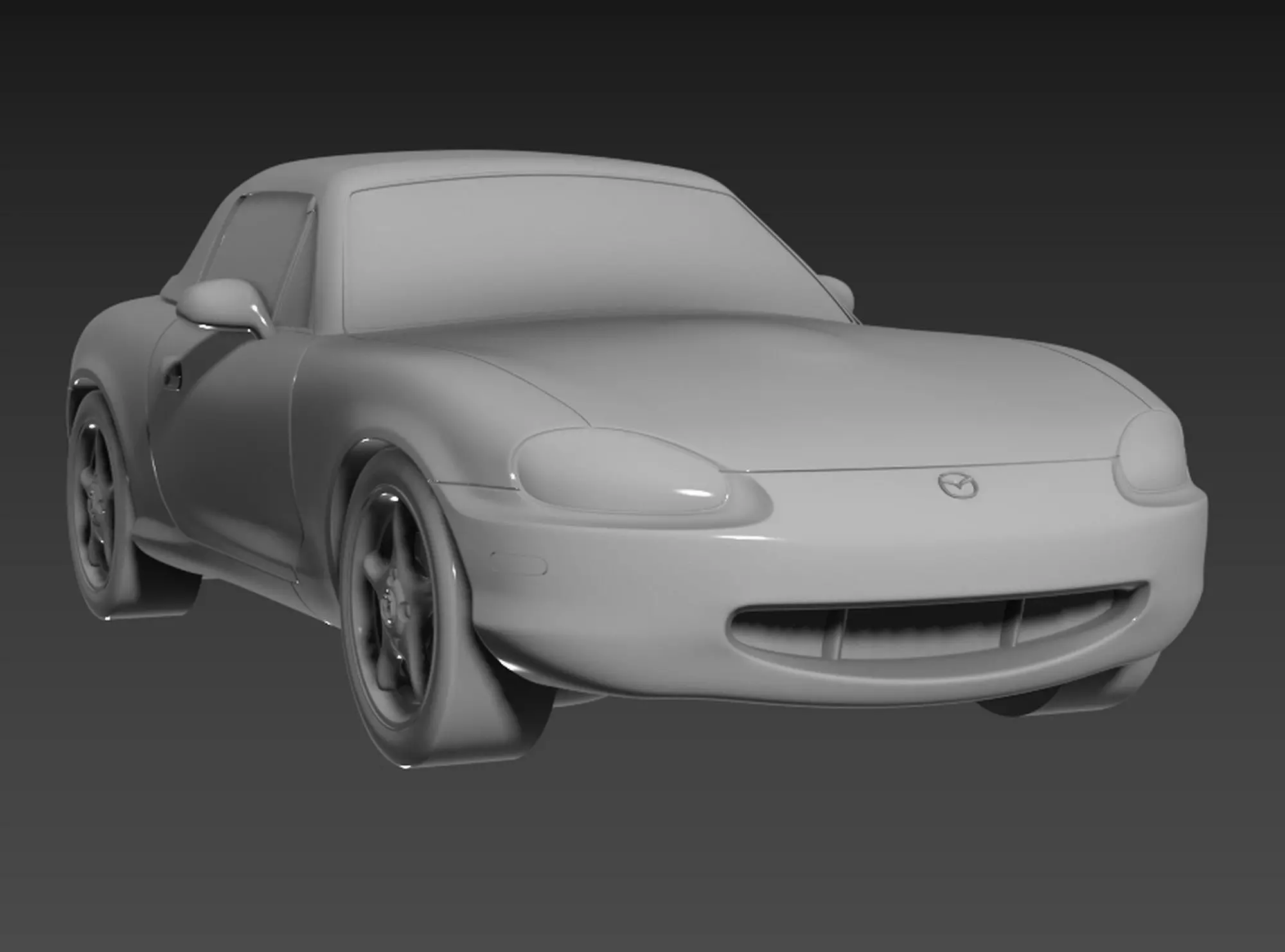 Mazda MX5 Miata coupe 1999 - Printable 3D model 3D print model