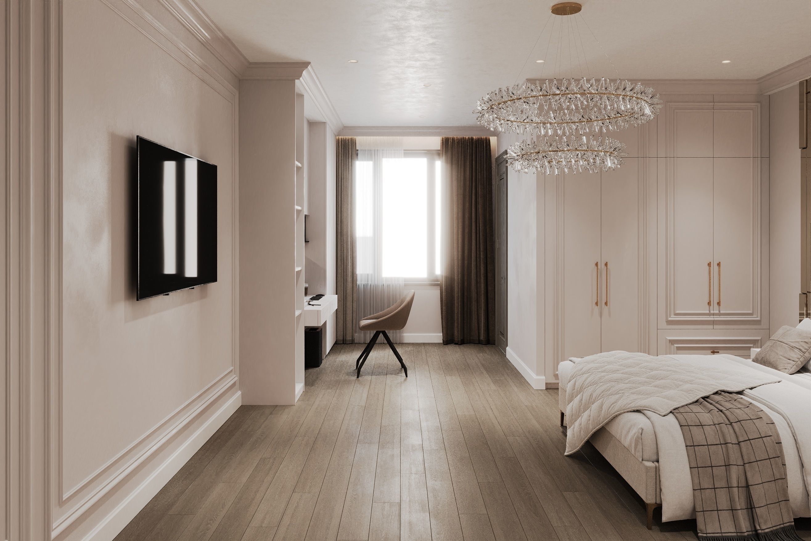 Bedroom design Interior style Neoclassical 3D model | CGTrader