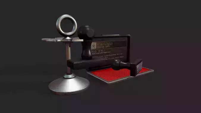 Rubber Stamp Set - Tutorial Included 3D model