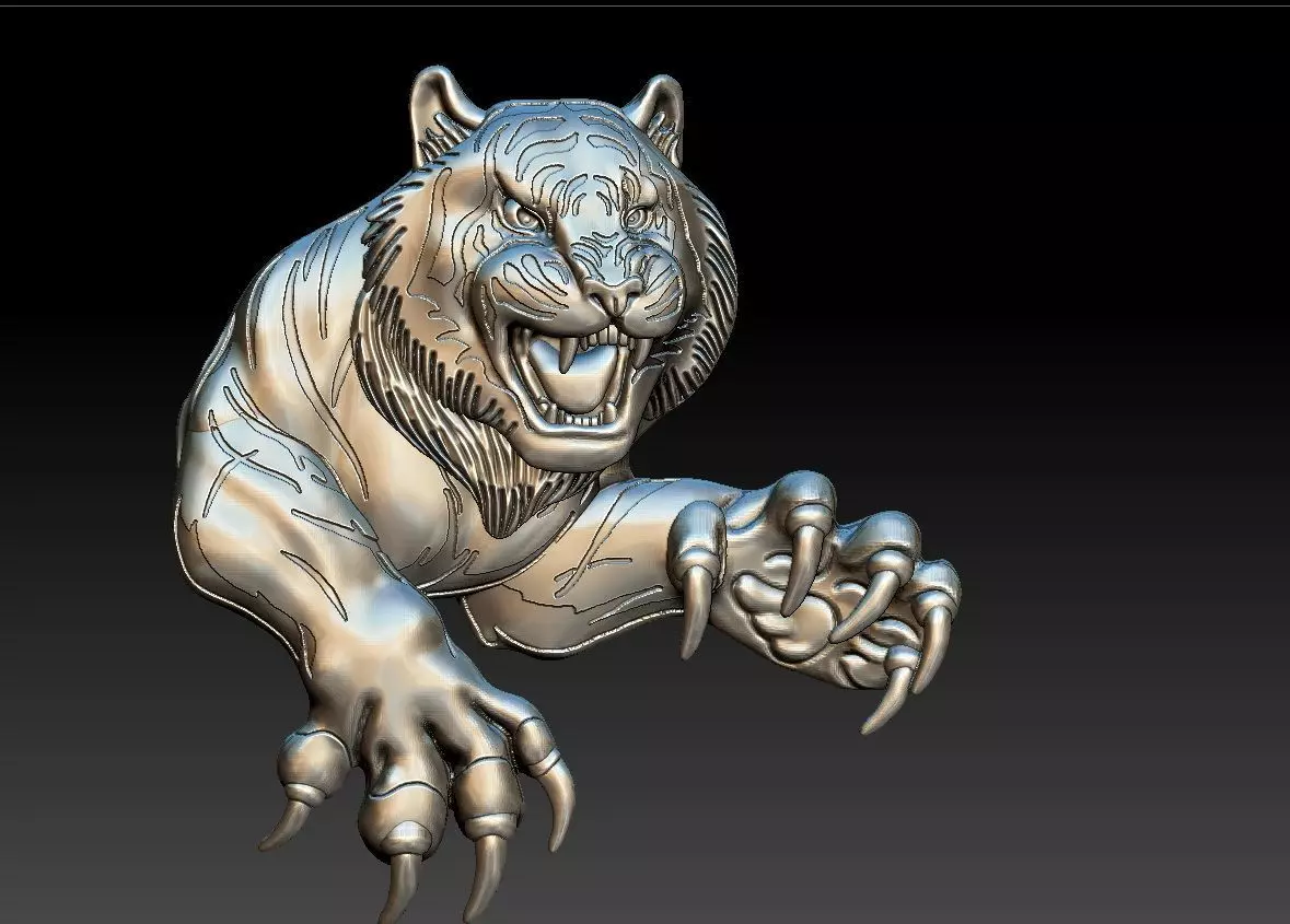 TIGER PENDENT 3D print model_0