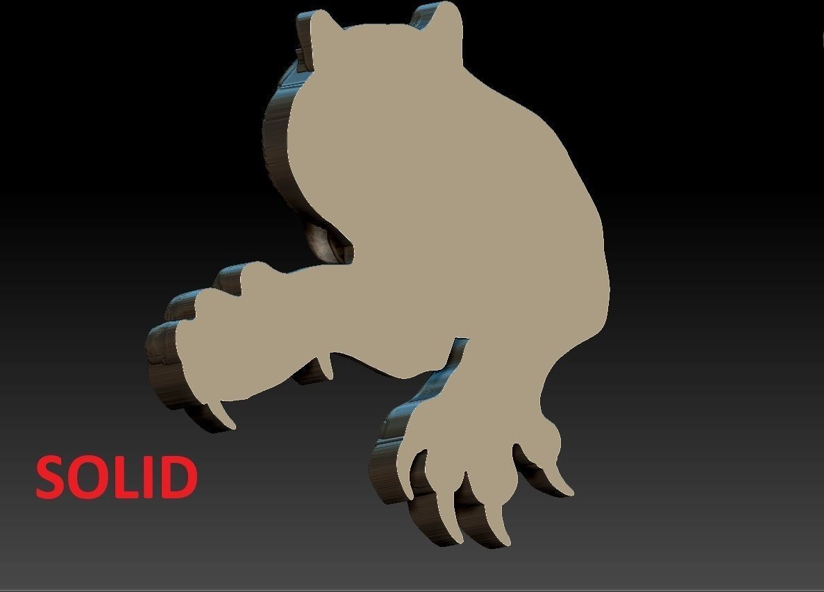 TIGER PENDENT 3D print model_8