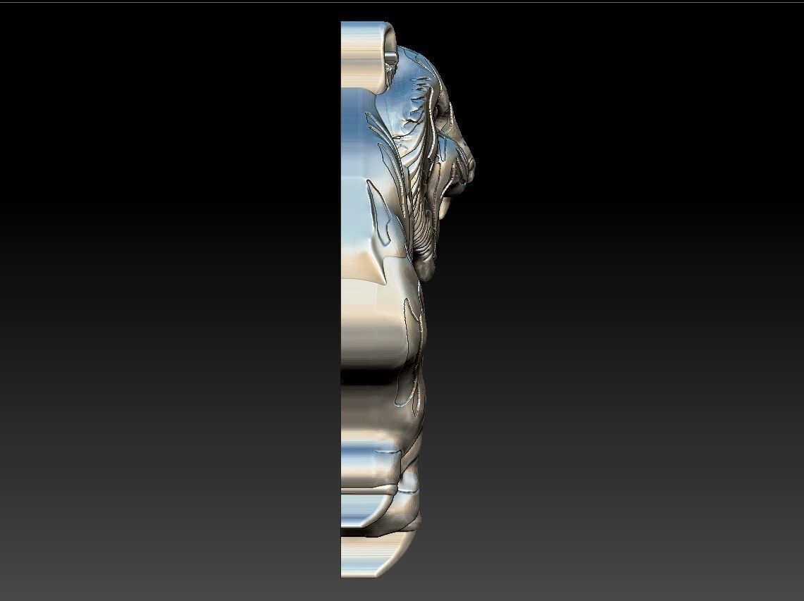 TIGER PENDENT 3D print model_5