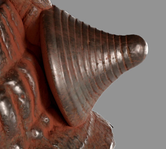 Ife Bronze head Low-poly 3D model_6