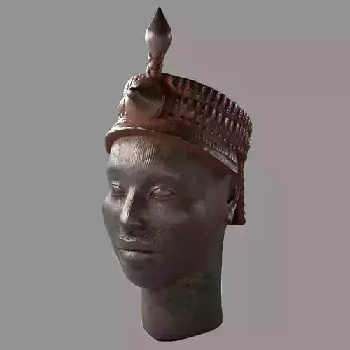 Ife Bronze head Low-poly 3D model