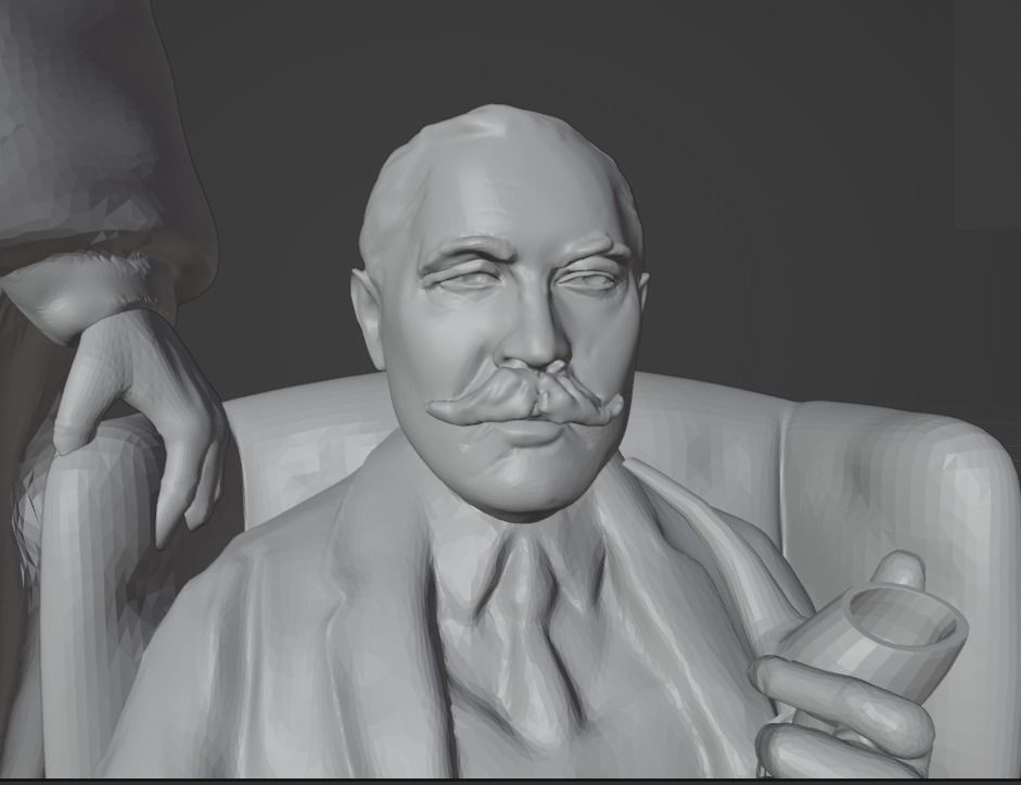  Arthur Conan Doyle 3D print model_2