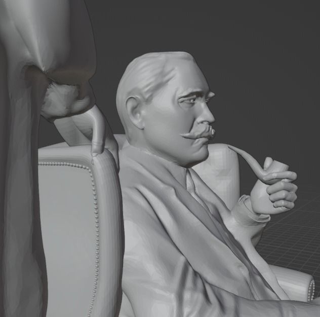  Arthur Conan Doyle 3D print model_4