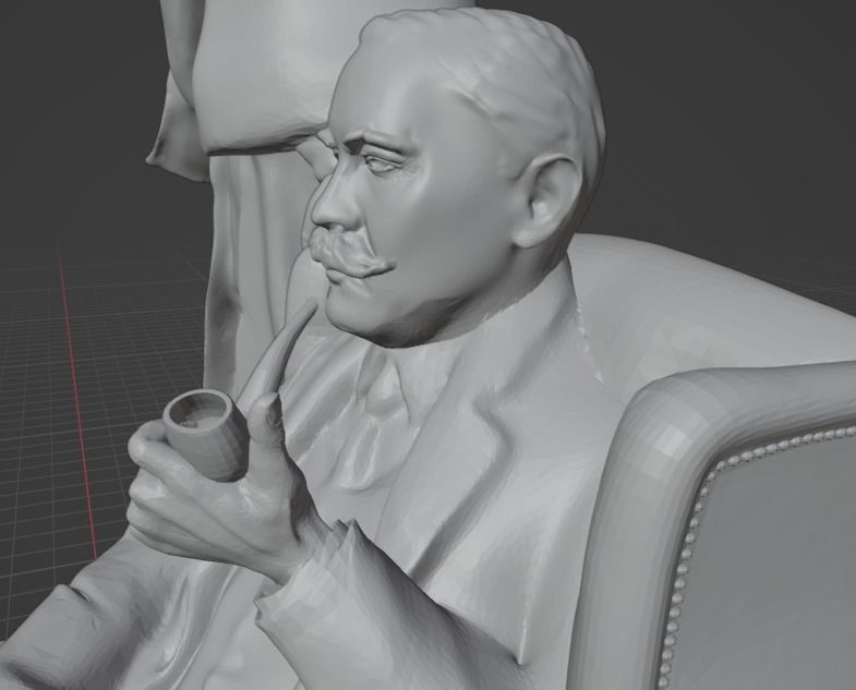  Arthur Conan Doyle 3D print model_3