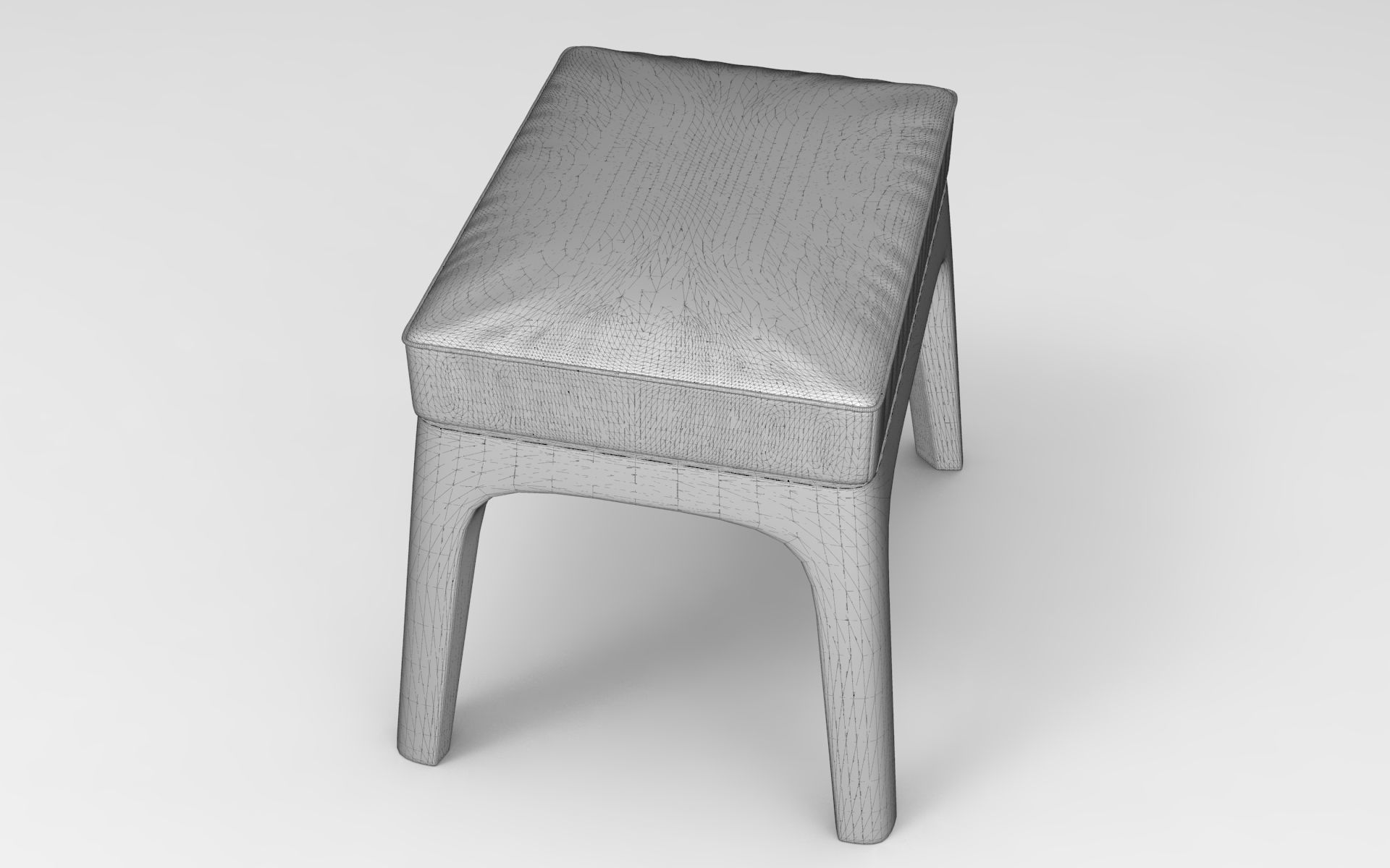 Kapi Stool Low-poly 3D model_6