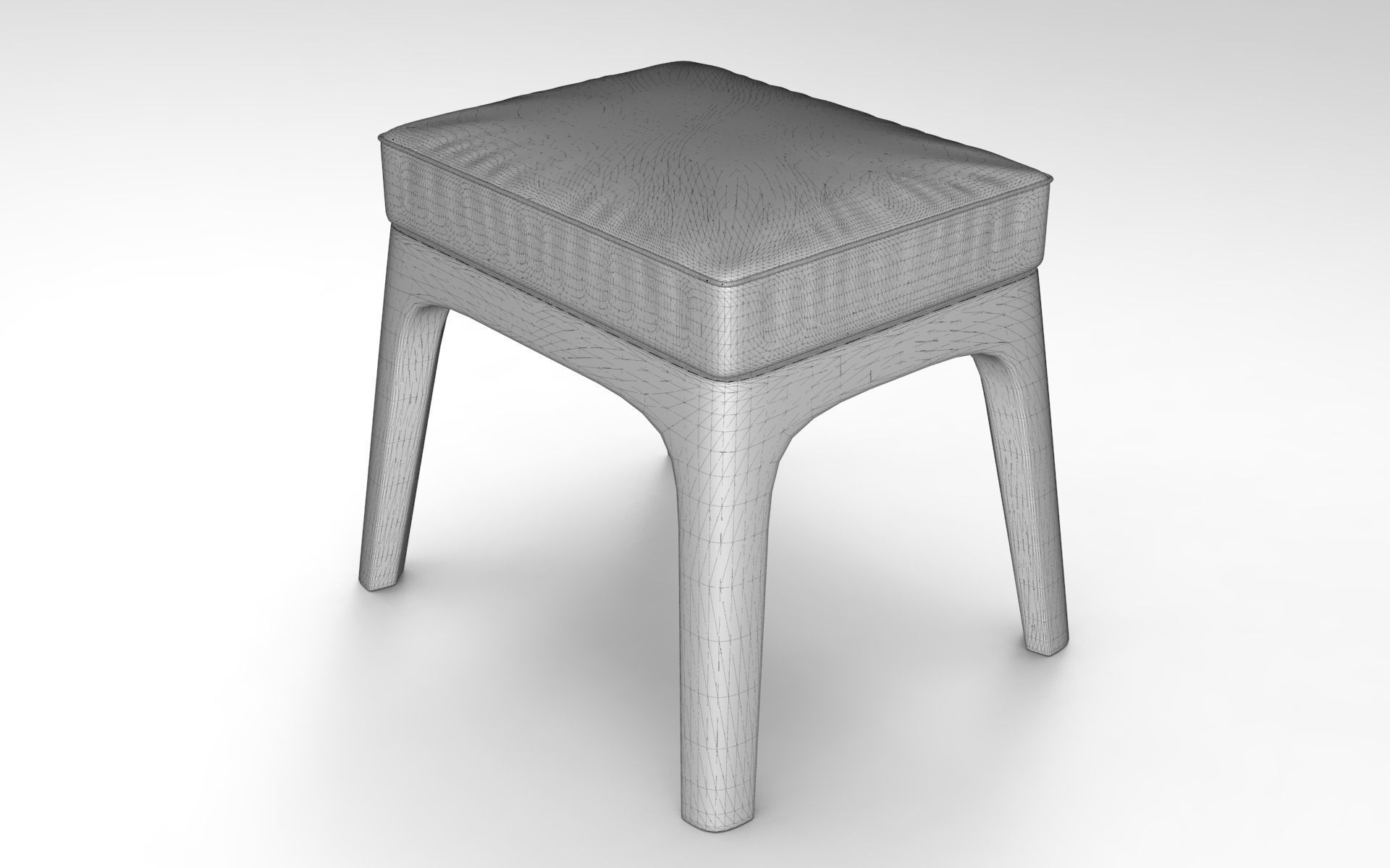 Kapi Stool Low-poly 3D model_5