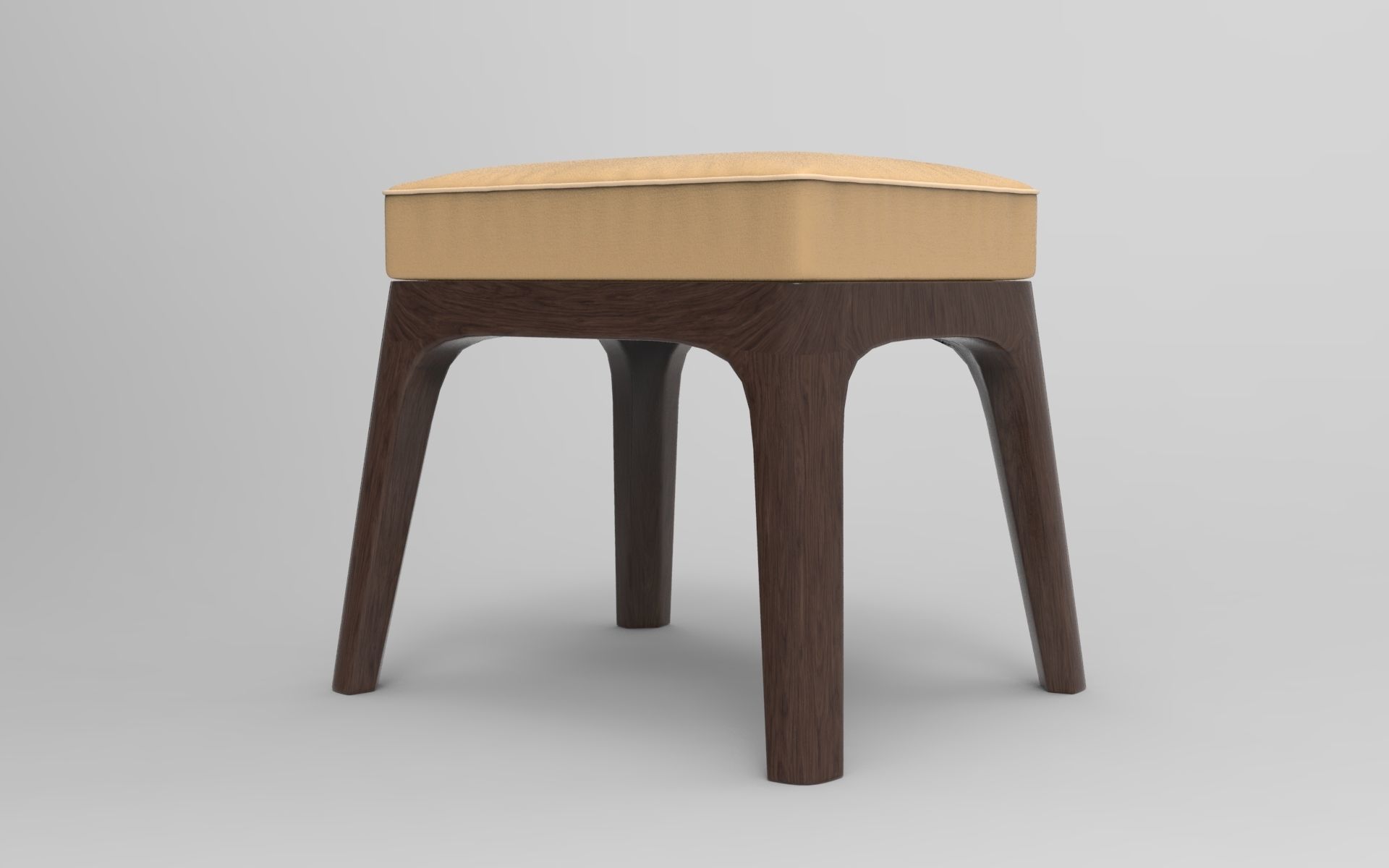 Kapi Stool Low-poly 3D model_2