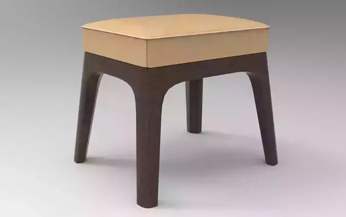 Kapi Stool Low-poly 3D model