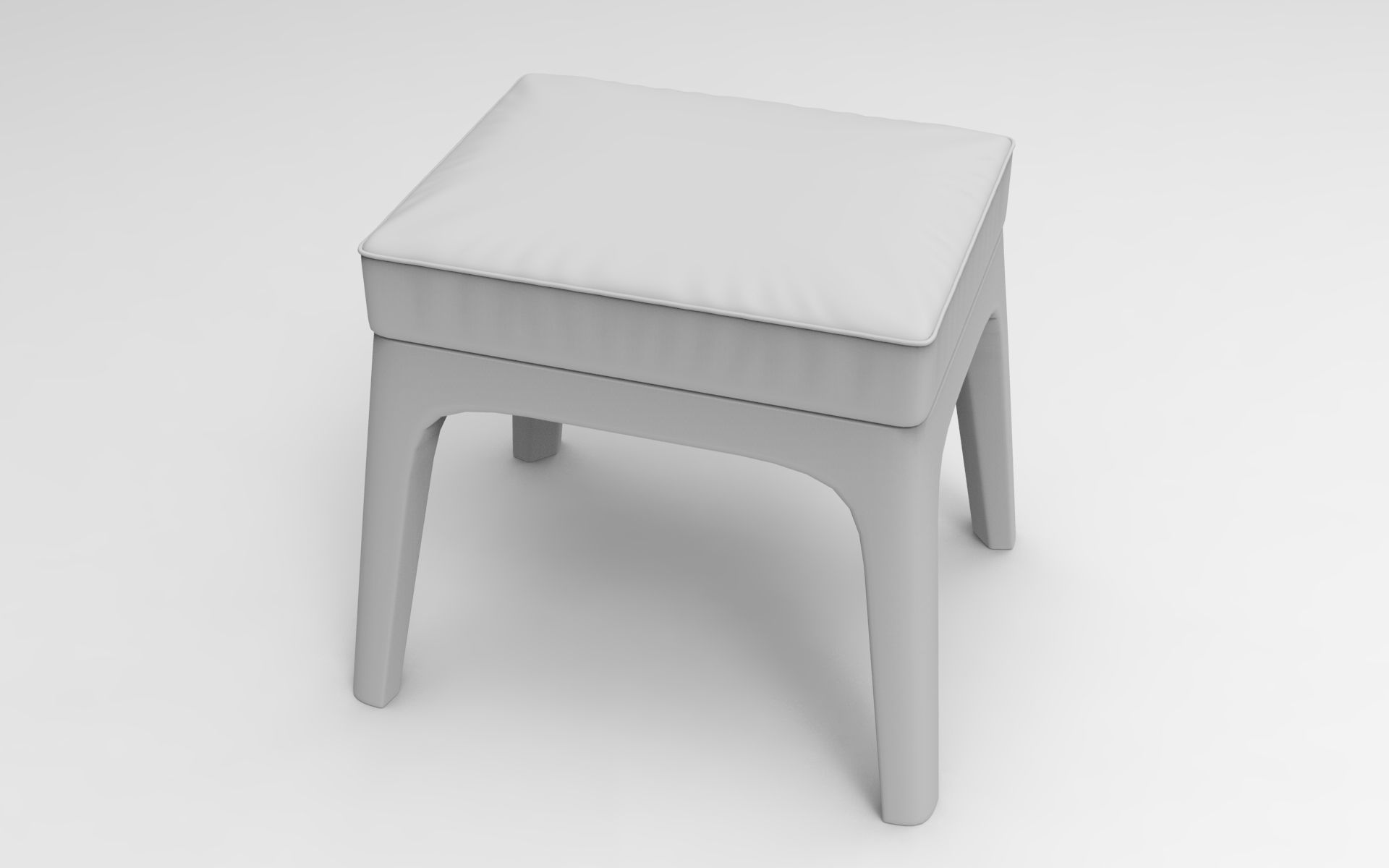 Kapi Stool Low-poly 3D model_7