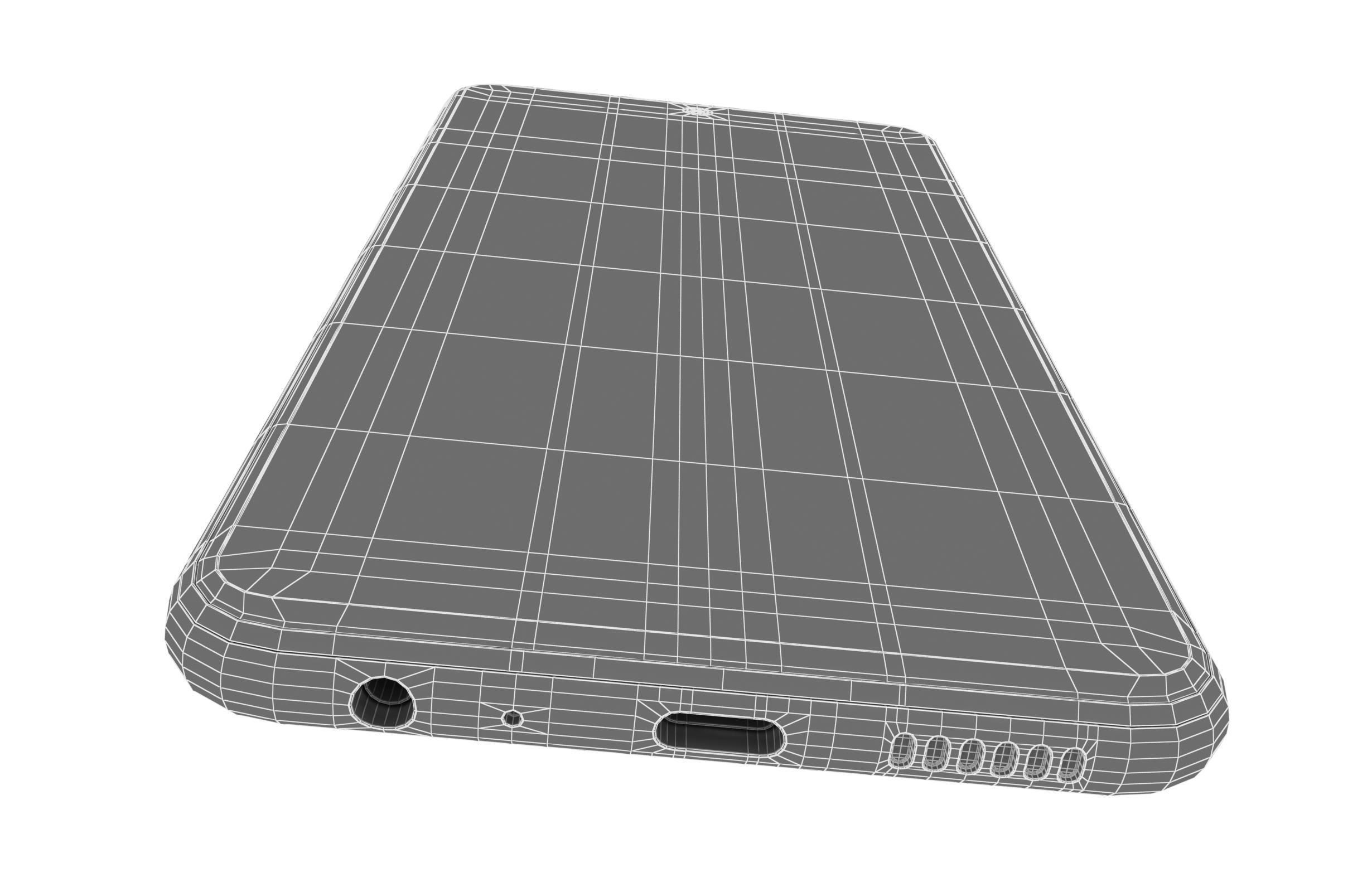 Samsung Galaxy F54 Blue And White Low-poly 3D model_28