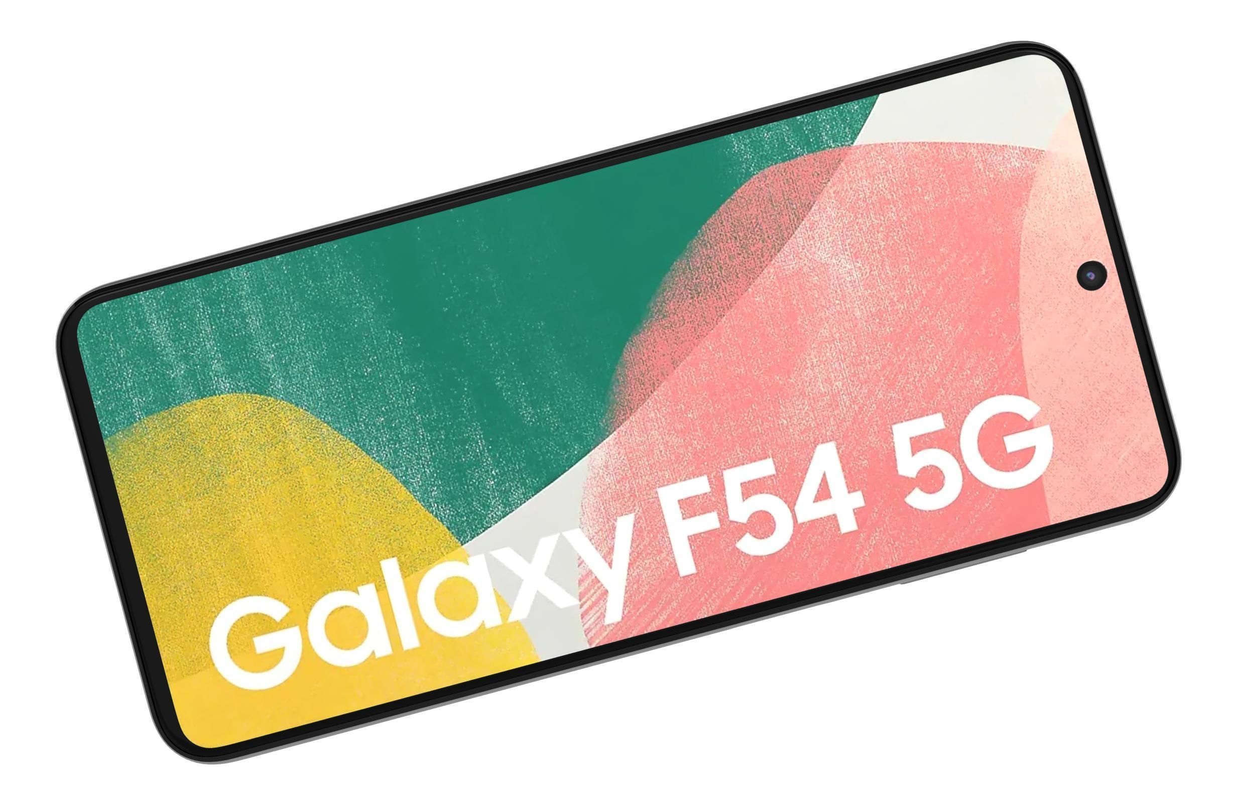 Samsung Galaxy F54 Blue And White Low-poly 3D model_23