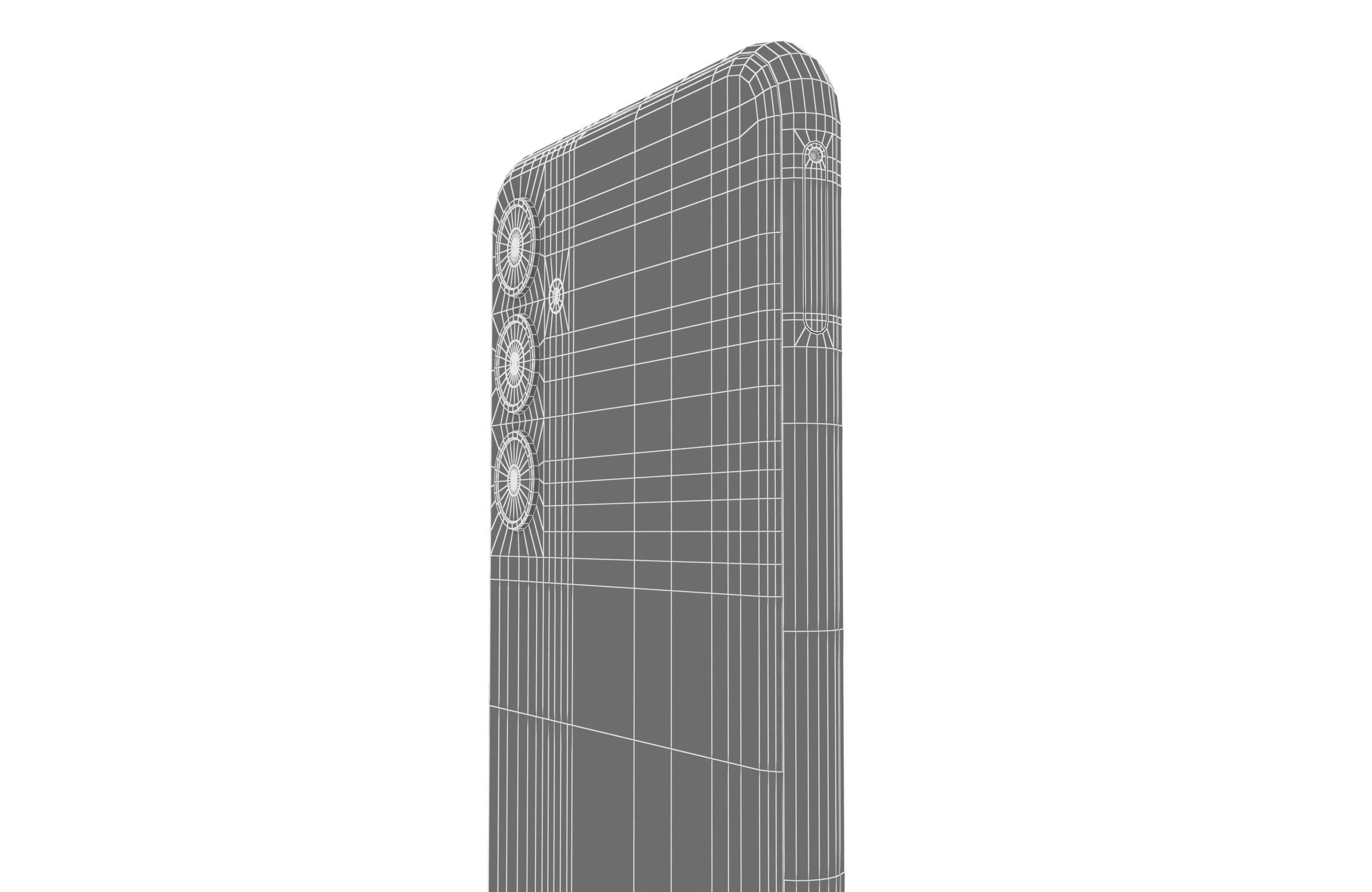 Samsung Galaxy F54 Blue And White Low-poly 3D model_32