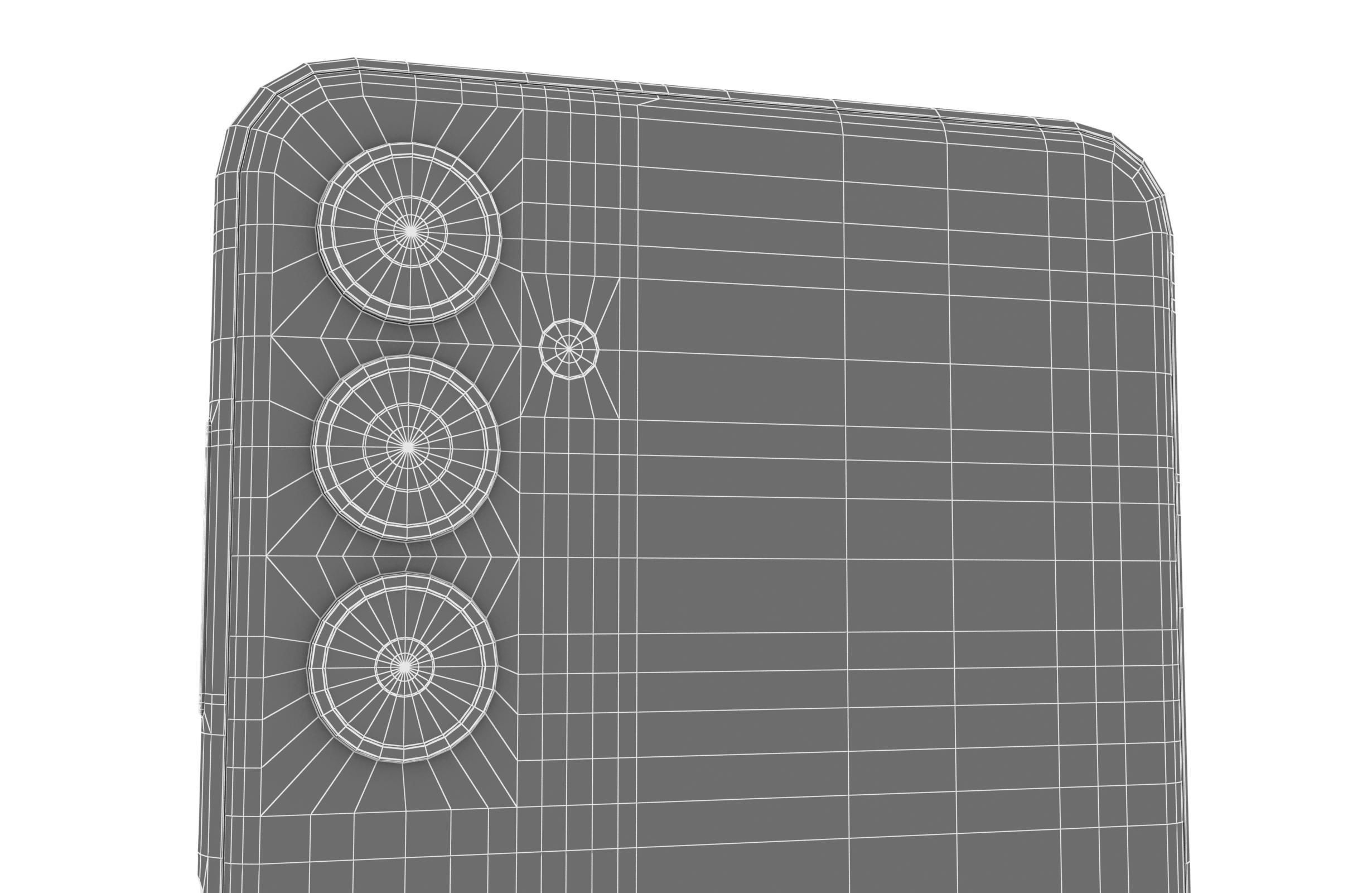 Samsung Galaxy F54 Blue And White Low-poly 3D model_29