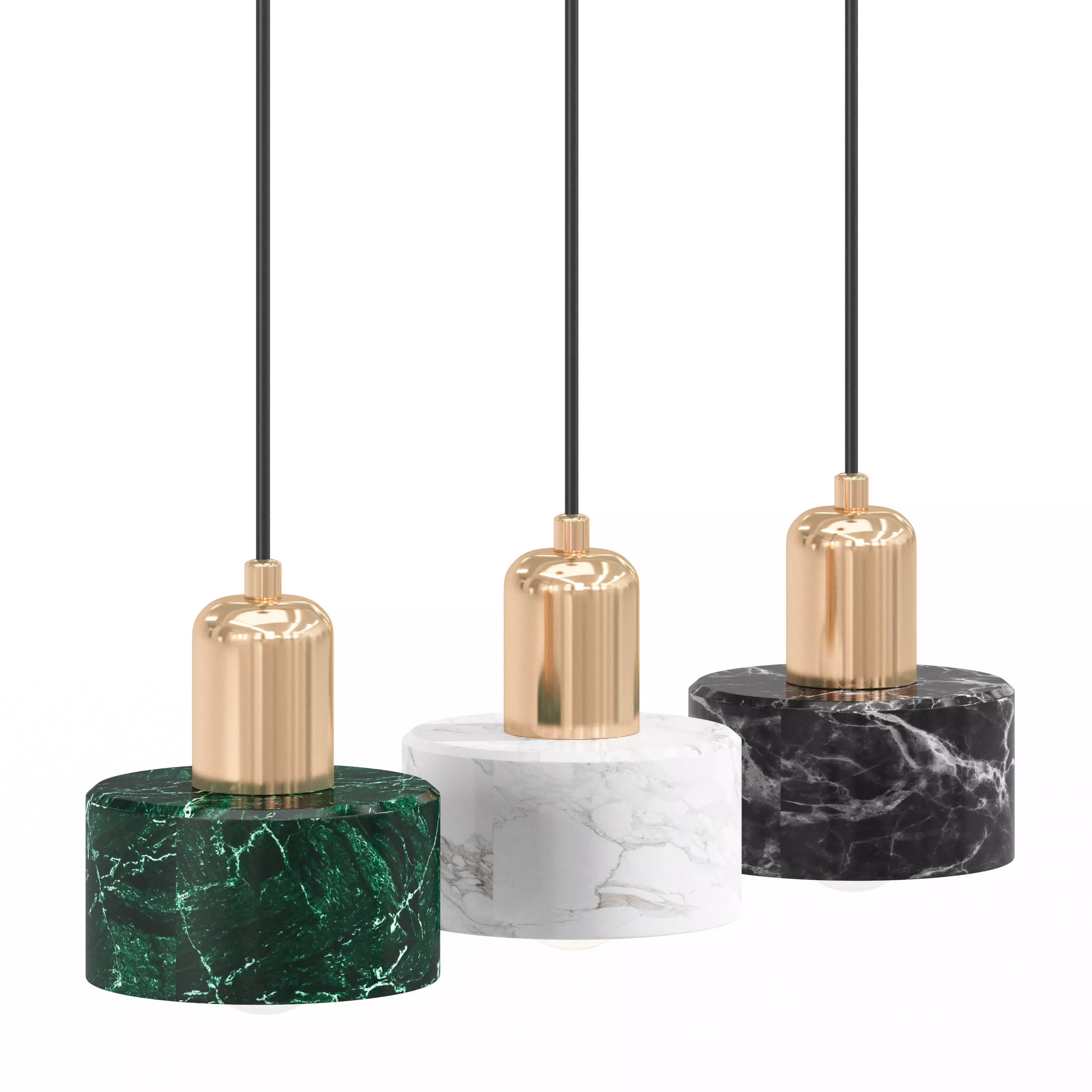 Marble Nordic Modern Pendant Light 3D model