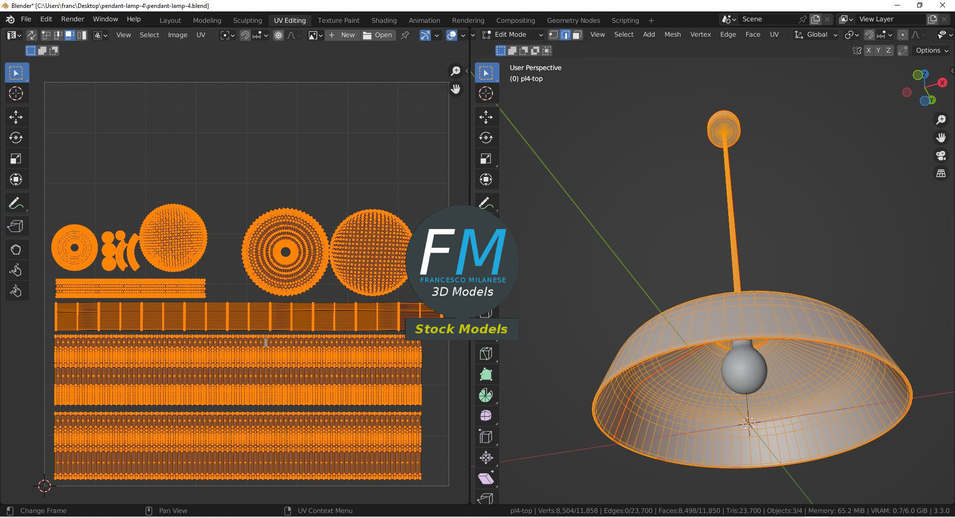 Pendant lamp 4 3D model_10