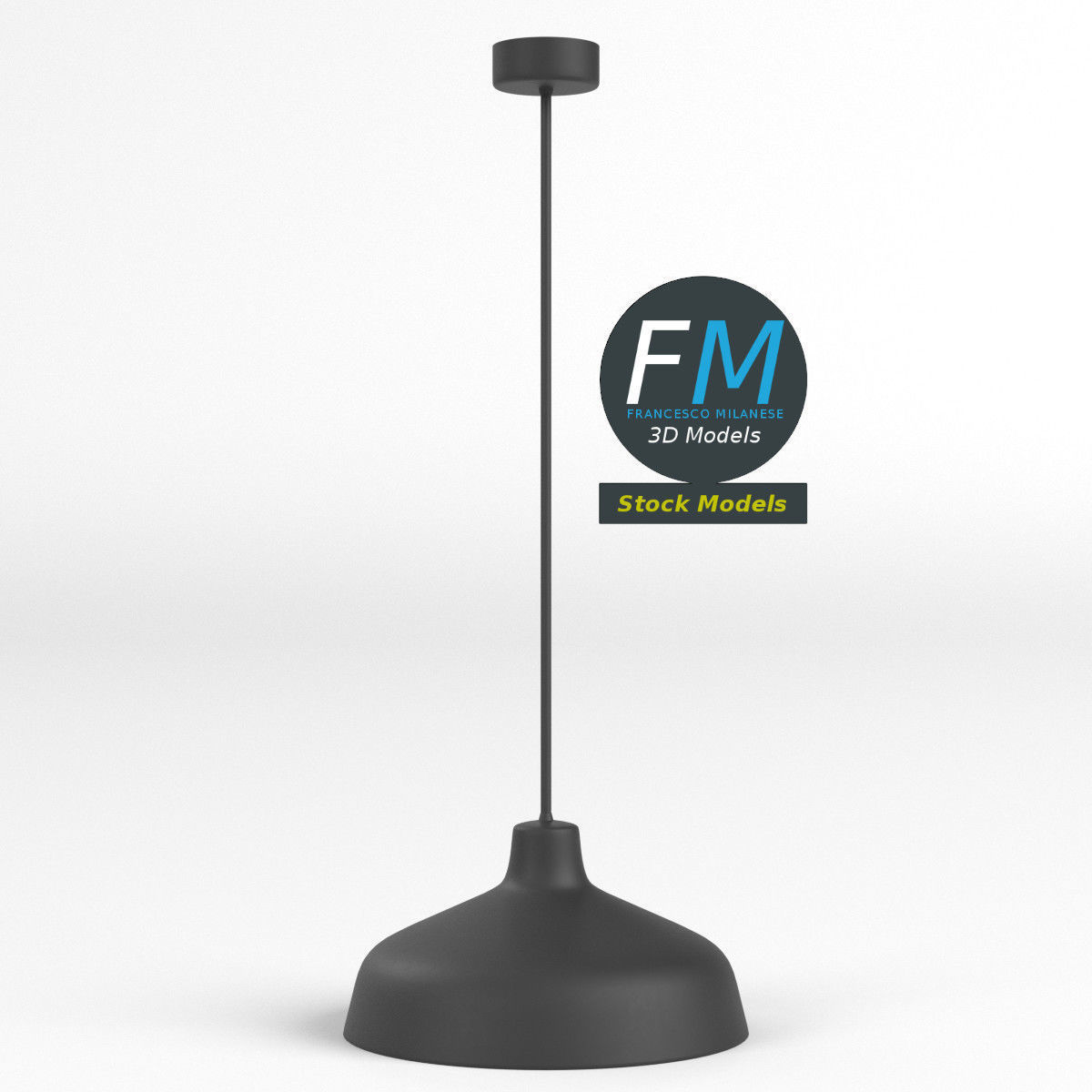Pendant lamp 4 3D model_3