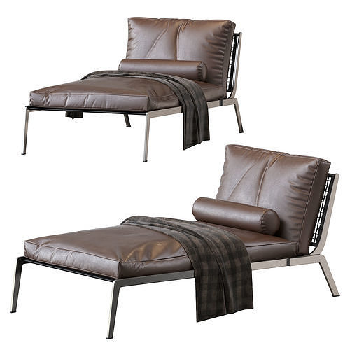 Chaiselongue Flexform Happy 3D model 3