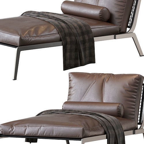 Chaiselongue Flexform Happy 3D model 4