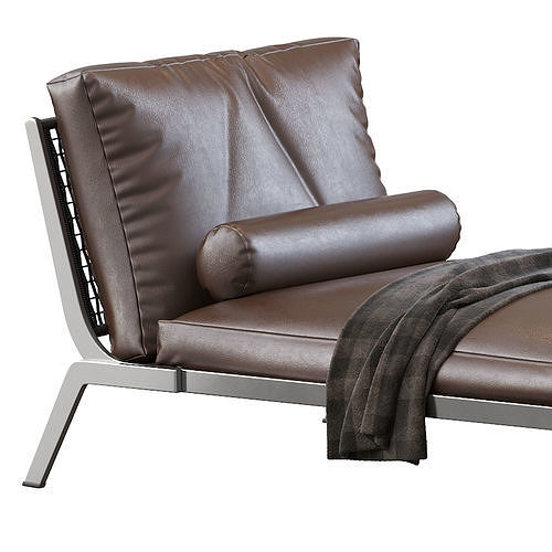 Chaiselongue Flexform Happy 3D model 6