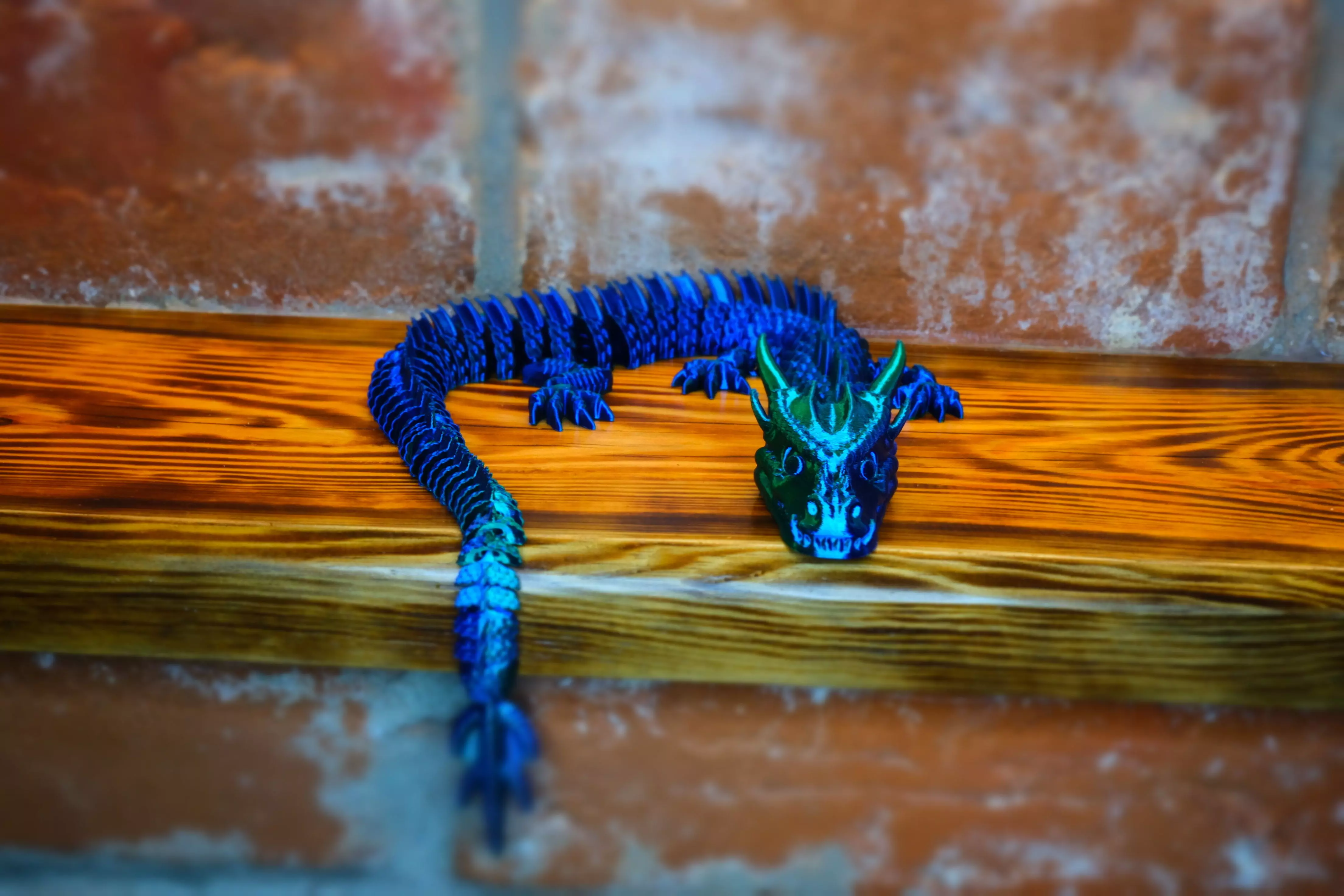 Ice Dragon - Print-in-Place 3D print model_0