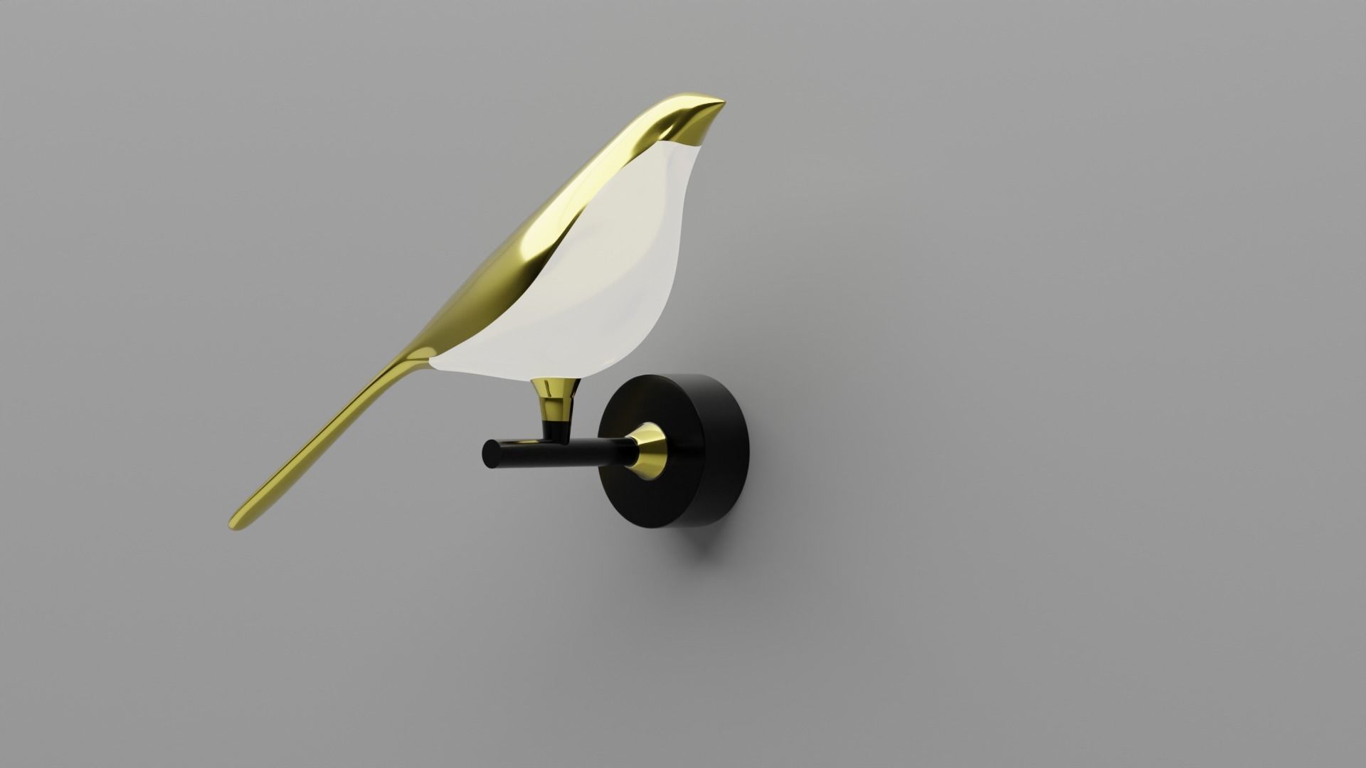 Birdy led lamp 3D model_3
