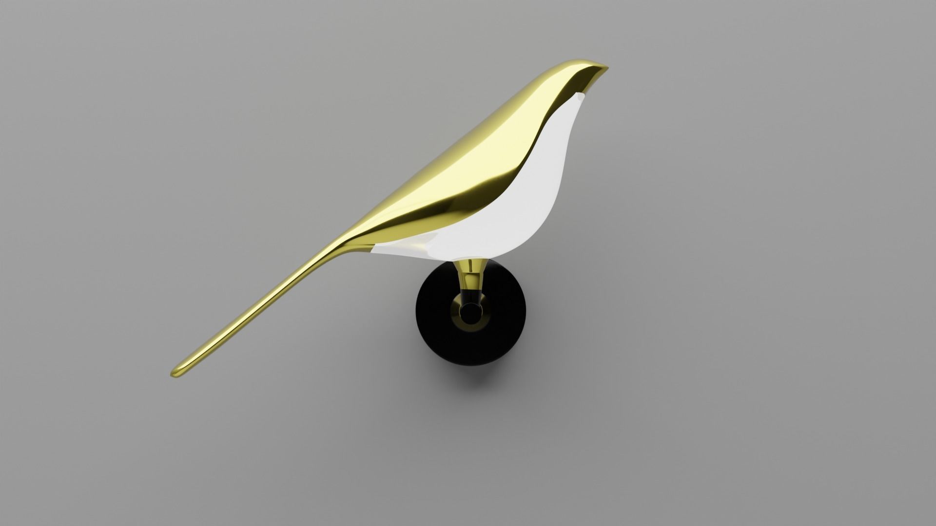 Birdy led lamp 3D model_1