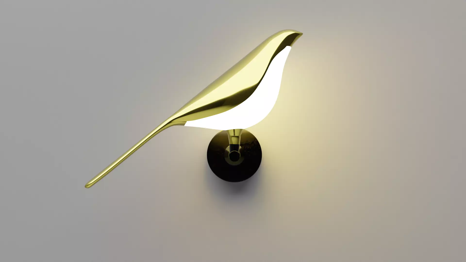 Birdy led lamp 3D model_0