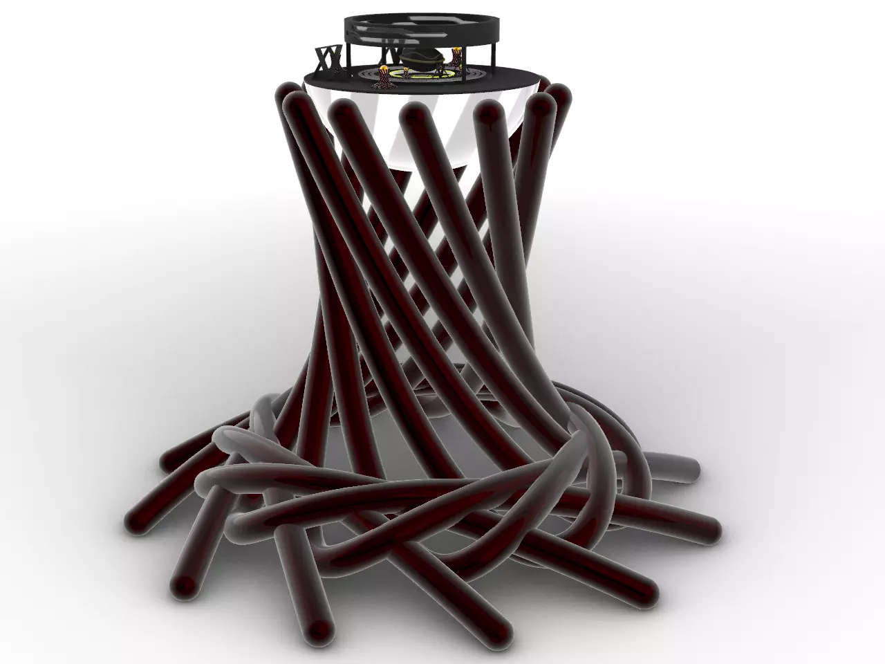 mysterious ship model ornamental 3D print model