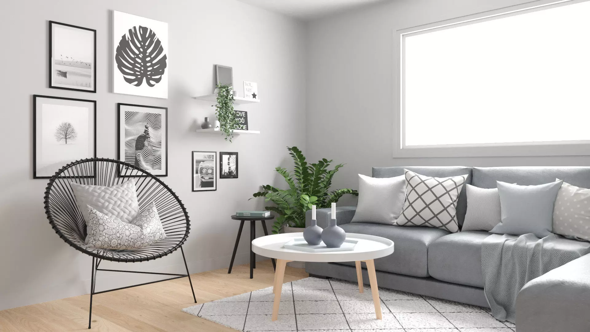Scandinavian Living - Indoor Set 3D model