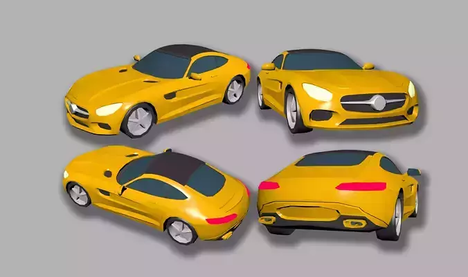 Merin Hypercasual Low-poly 3D model