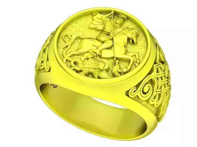 A5391 Roman Empire Men Ring 3D Model