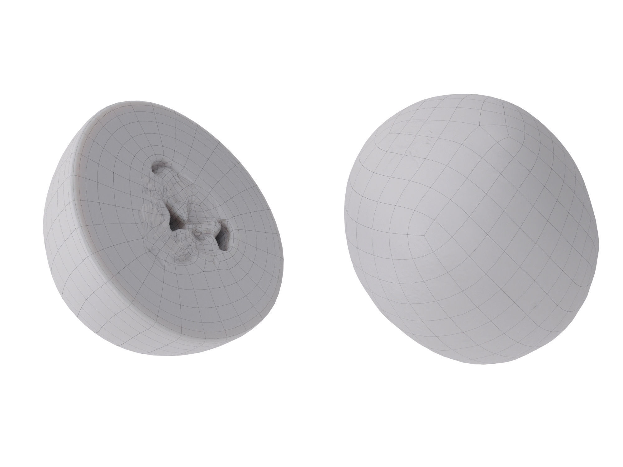 Honeydew Melon Low-poly 3D model_12