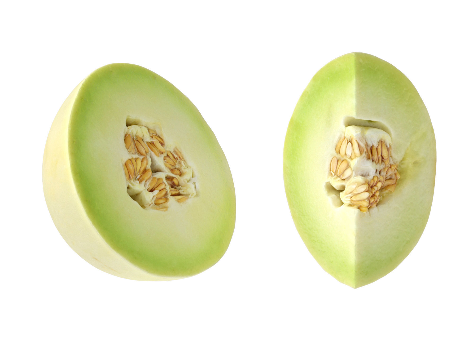 Honeydew Melon Low-poly 3D model_9