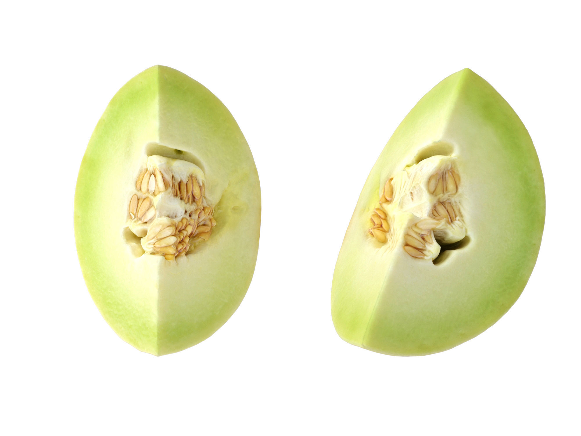 Honeydew Melon Low-poly 3D model_7