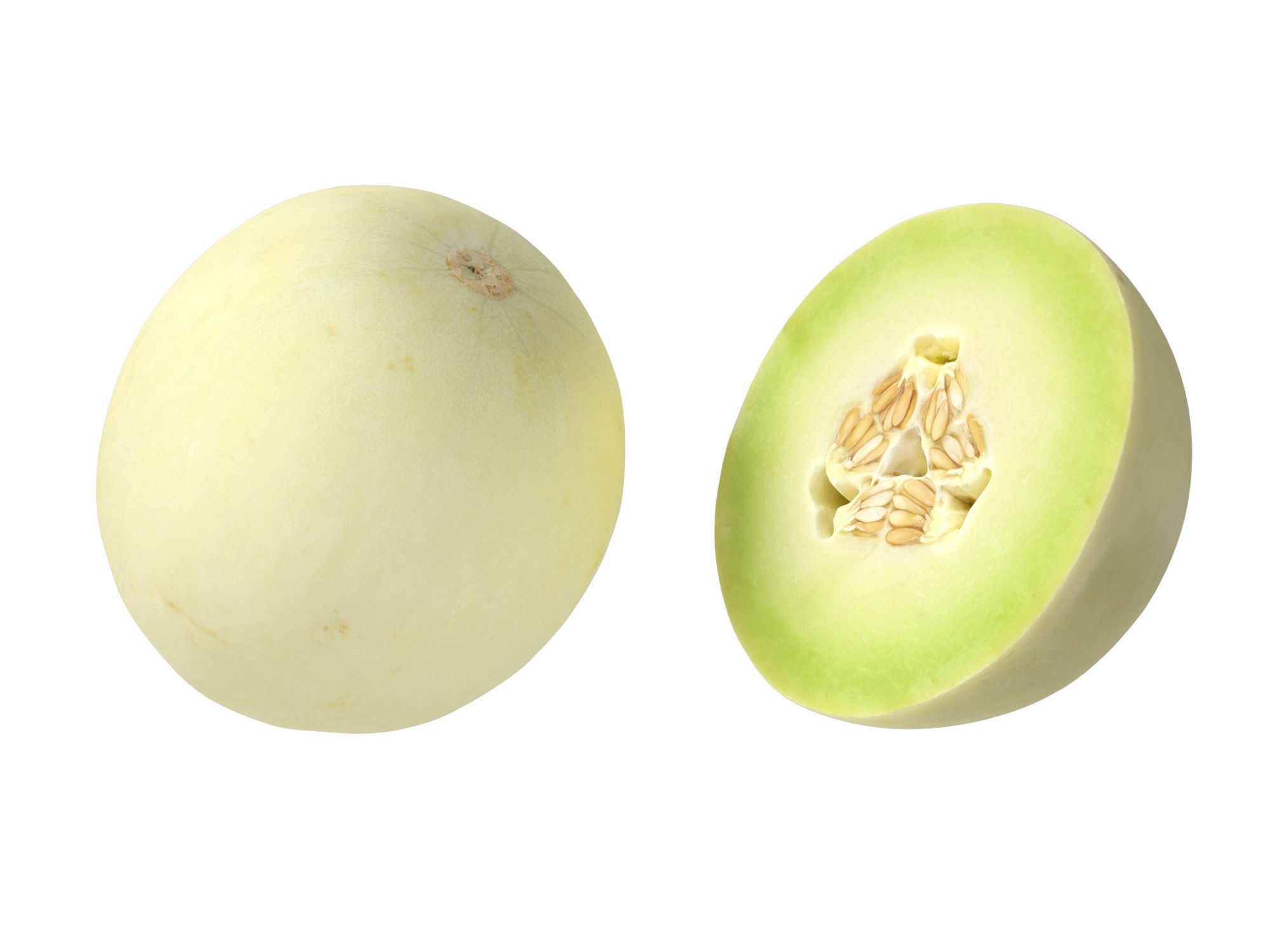 Honeydew Melon Low-poly 3D model_5