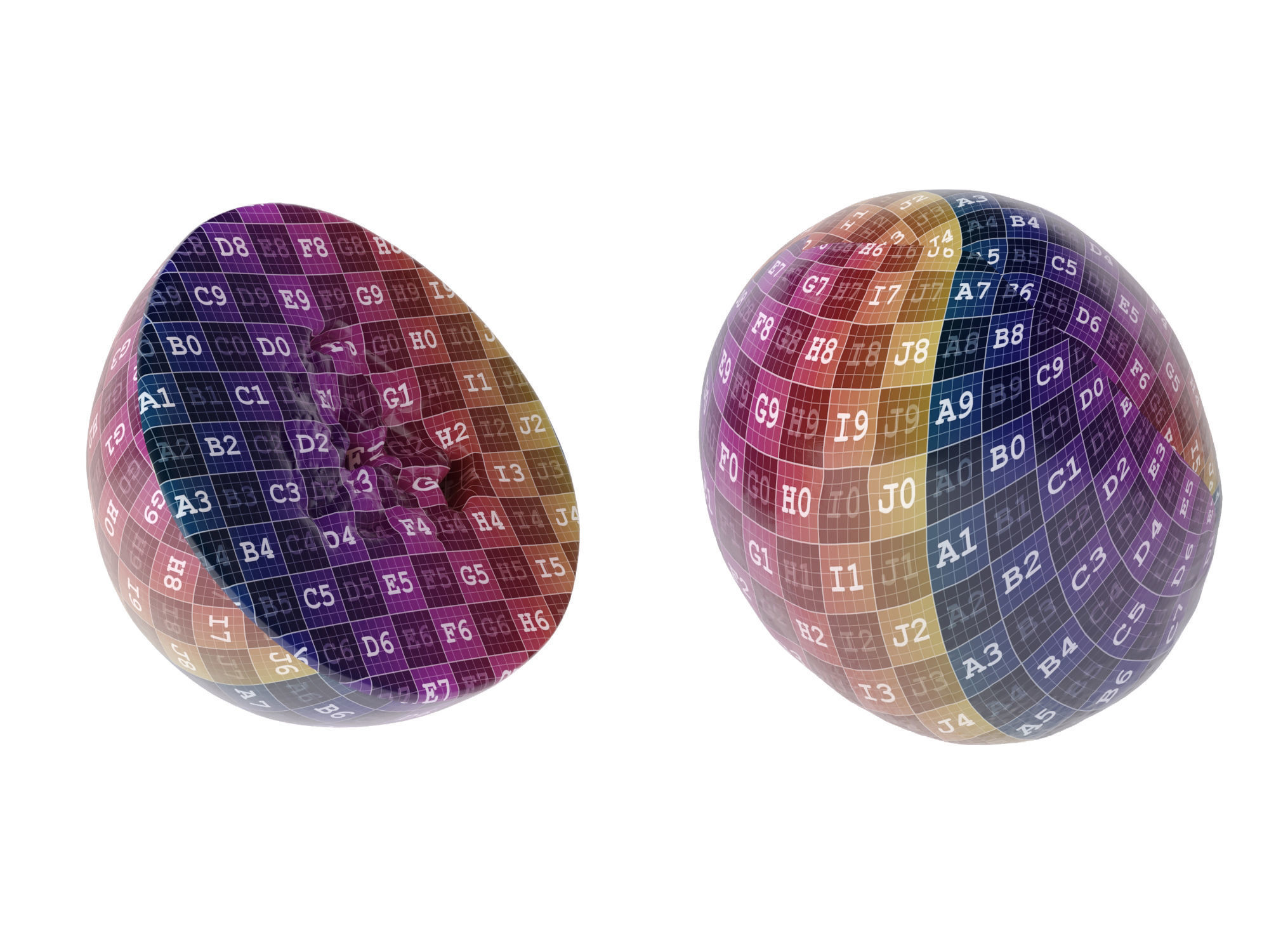 Honeydew Melon Low-poly 3D model_14