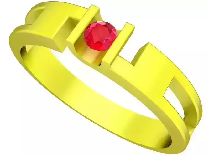 A5397 Fashion Diamond Women Ring 3D Model