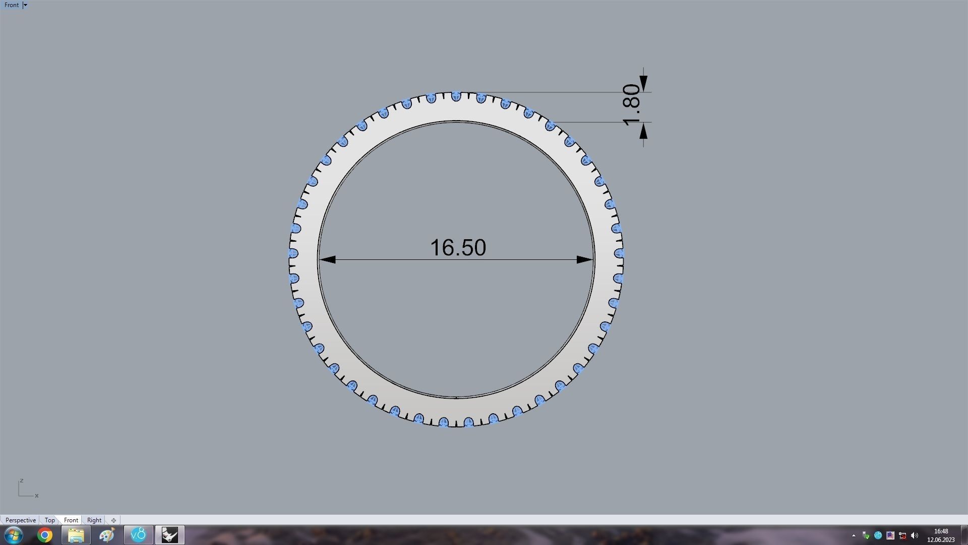Ring 16 5mm 3D print model_1